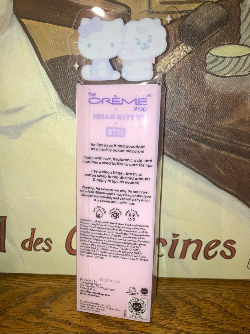 The Crème Shop x Hello Kitty x BT21 Moisturizing Macaron Lip Balm Duo-
L Ltd Ed - Picture 2 of 4